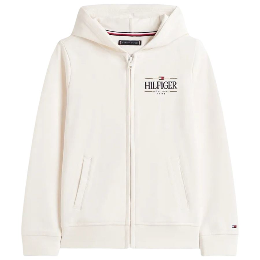 Felpa con cappuccio e zip intera da bambino Tommy Hilfiger | THKB0KB10362YBHX